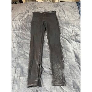 SPANX Faux Leather Leggings‎ Black High Waist M/M